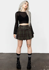 Habundia Flared Sleeve Crop Top