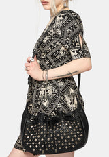 Dolora Studded Bucket Bag