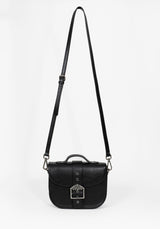 Rosamoth Schnalle Crossbody Satchel Tasche - Schwarz