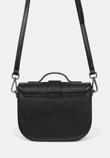 Rosamoth Schnalle Crossbody Satchel Tasche - Schwarz