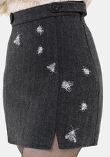 Chrysina Käfer Pailletten Embellished Plissiert Mini Rock