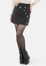 Chrysina Käfer Pailletten Embellished Plissiert Mini Rock