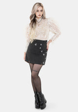 Chrysina Käfer Pailletten Embellished Plissiert Mini Rock