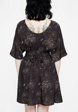 Peaseblossom Celestial Tie Back Mini Dress