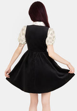 Iris Button Up Pinafore Mini Dress