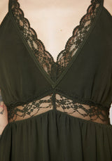 Idalia Lace Insert Cami Midi Dress