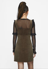 Griffinfly Embroidered Cord Mini Dress