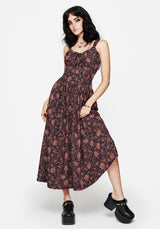 Skye Shirred Back Midaxi Dress