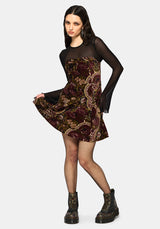 Effie Baroque Strapless Mini Dress