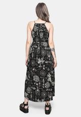 Trinity Moon Shirred Racerback Midaxi Dress