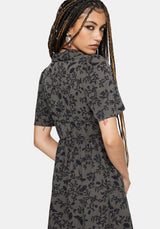 Morgana Midi Shirt Dress - Green