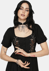 Abellona Embroidered Midi Dress