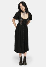 Abellona Embroidered Midi Dress