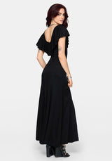 Aren Ruffle Tie Front Maxi Dress