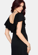 Aren Ruffle Tie Front Maxi Dress