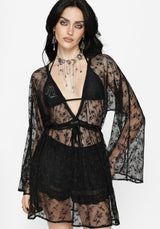 Velmira Lace Mini Beach Dress