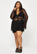 Velmira Lace Mini Beach Dress