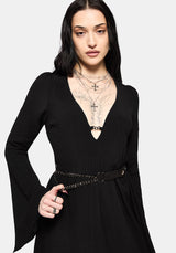Millicent Chain Front Midi Dress