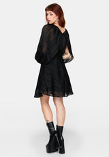 Briella Chiffon Striped Mini Dress
