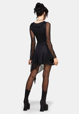 Sabriel Flute Sleeve Mini Dress