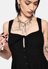 Miseria Shirred Midaxi Dress