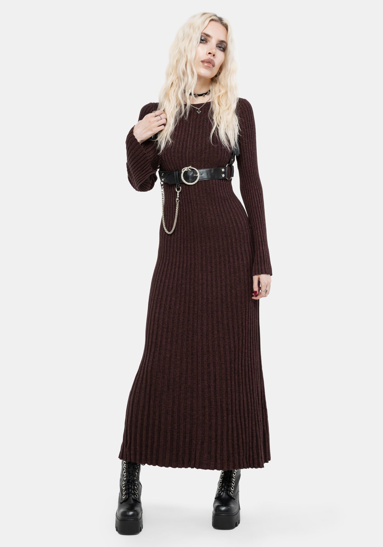 Estella Long Sleeve Knit Maxi Dress