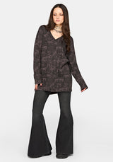 Diabolical V Neck Knit Jumper