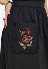 Mythos Embroidered Midi Skirt EU 34