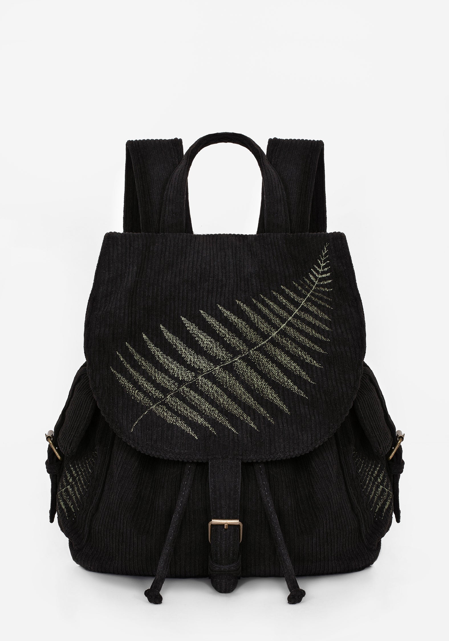 Disturbia | Fern Embroidered Satchel Backpack