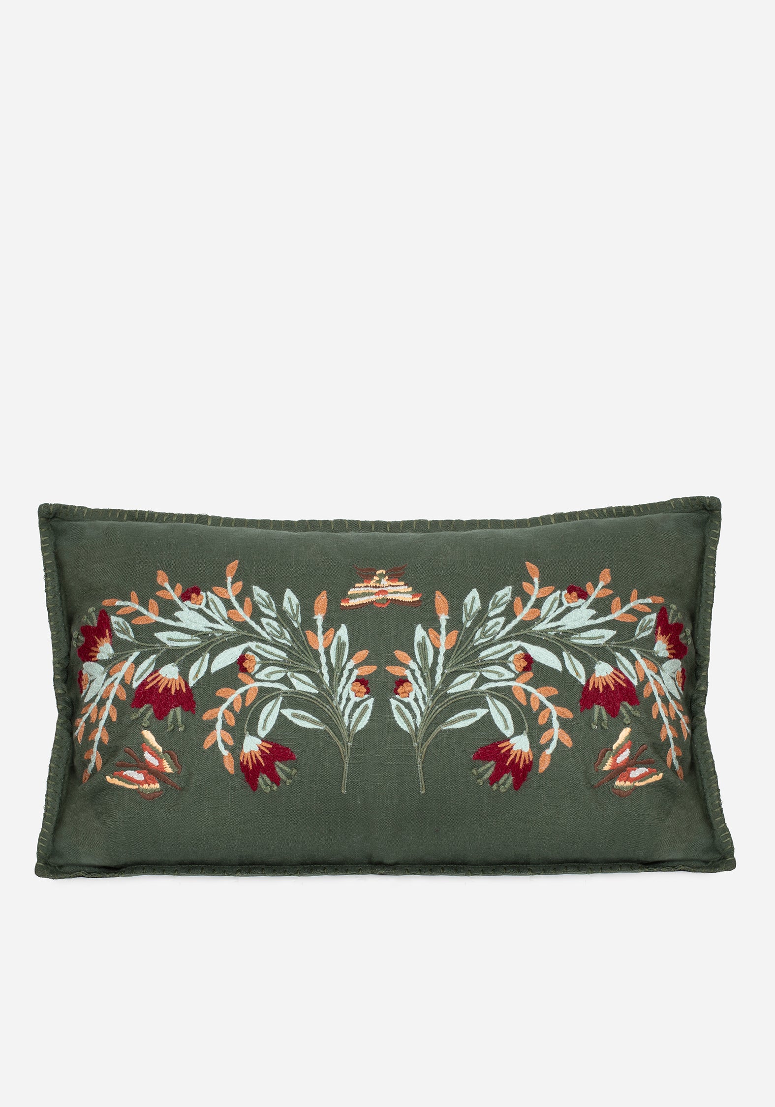 Copia Blumenmuster Bestickt Throw Kissen – Disturbia