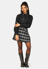 Ravyn Moon and Star Embroidered Poplin Shirt