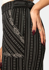 Tate Stripe Wide Leg Trousers