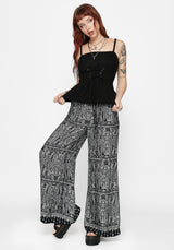 Zelira Paisley Print Palazzo Pant