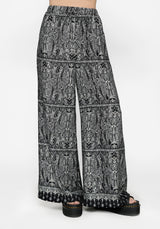 Zelira Paisley Print Palazzo Pant