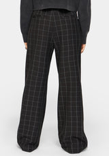 Brandi Check D-Ring Straight Leg Trouser