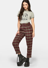 Cecily Buckle Balloon Trouser - Burgundy