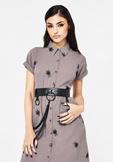 Calliope Chain Belt - Black