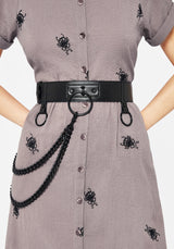 Calliope Chain Belt - Black