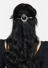 Druantia Pentagram Moon Hair Pin