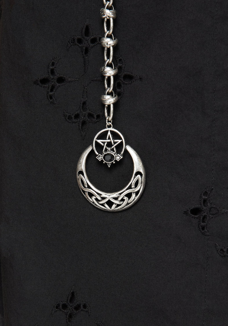Druantia Pentagram Moon Chain Belt