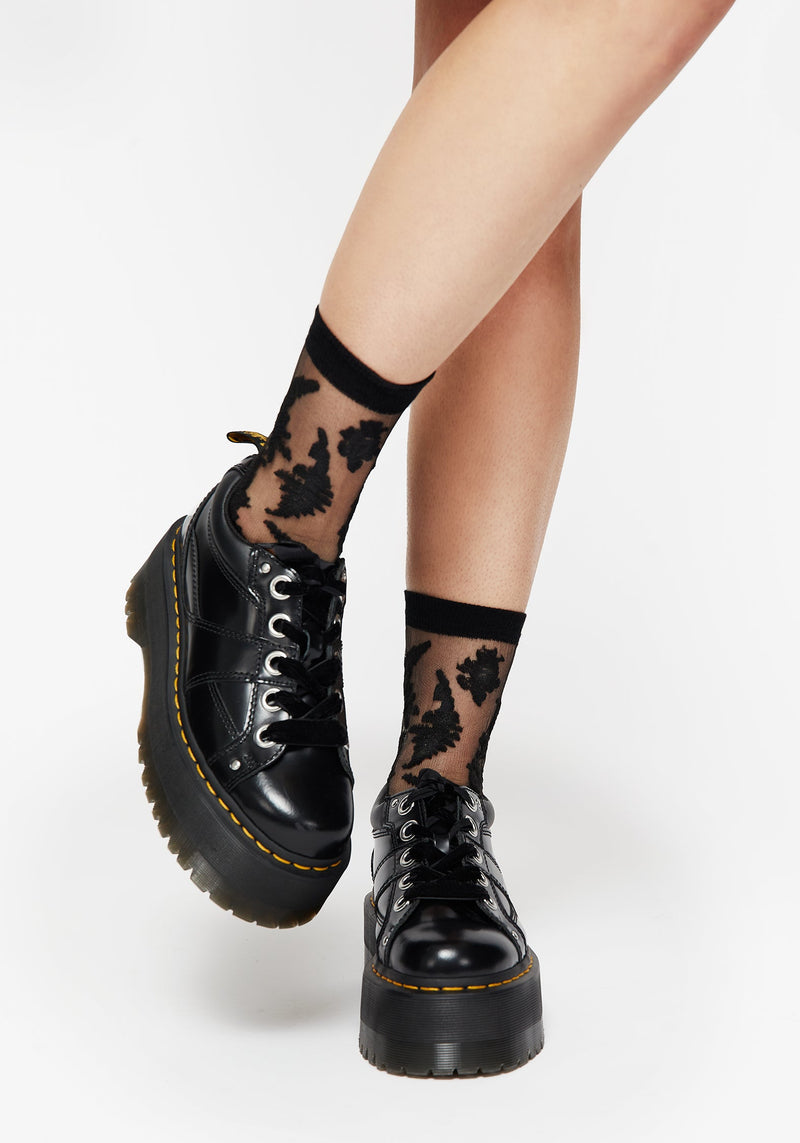 Esoteric Fern Lace Socks