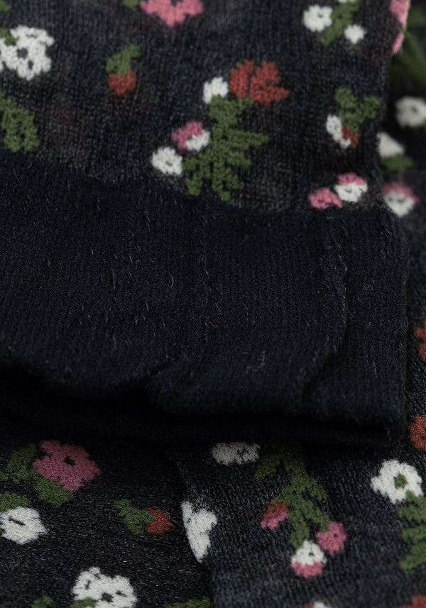 Everblooming Floral Mesh Socks