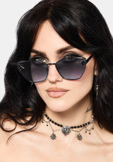Gossa Cobweb Cat Eye Sunglasses