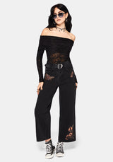 Gossa Cobweb Cat Eye Sunglasses