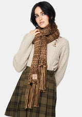 Daphne Frog Patch Cable Scarf
