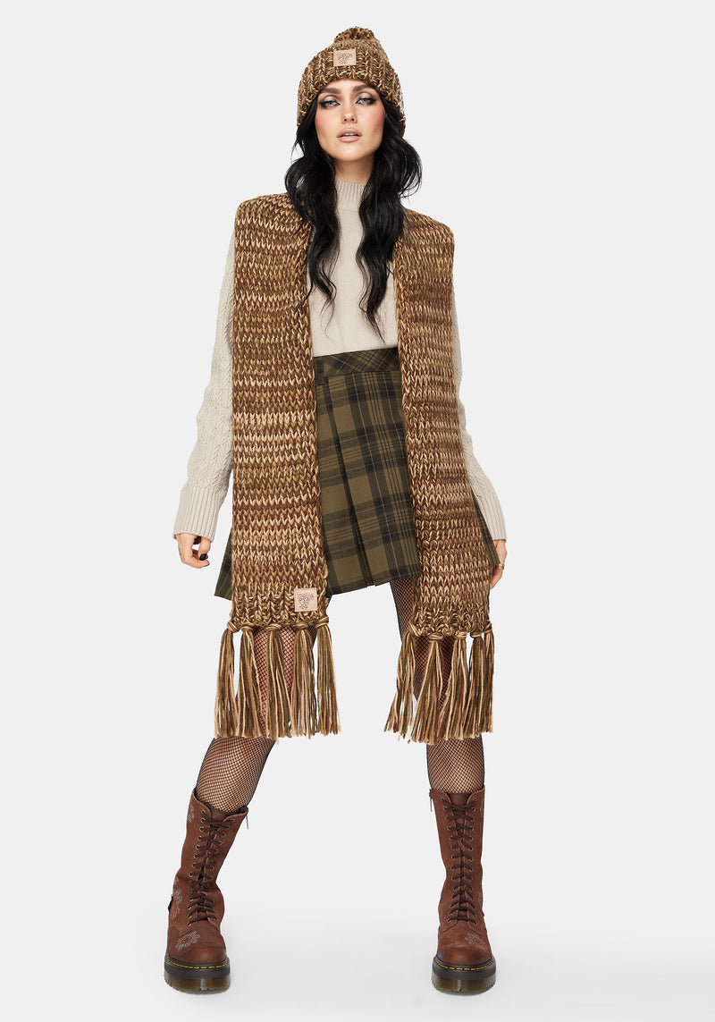 Daphne Frog Patch Cable Scarf