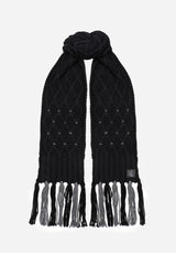 Layla Criss Cross Black Scarf