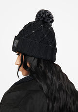 Layla Criss Cross Bobble Hat