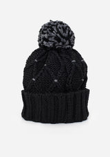 Layla Criss Cross Bobble Hat