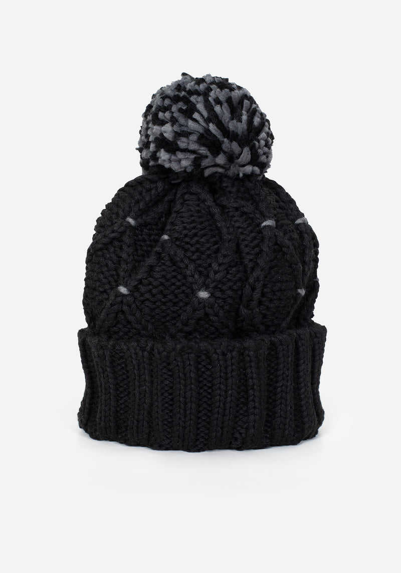 Layla Criss Cross Bobble Hat